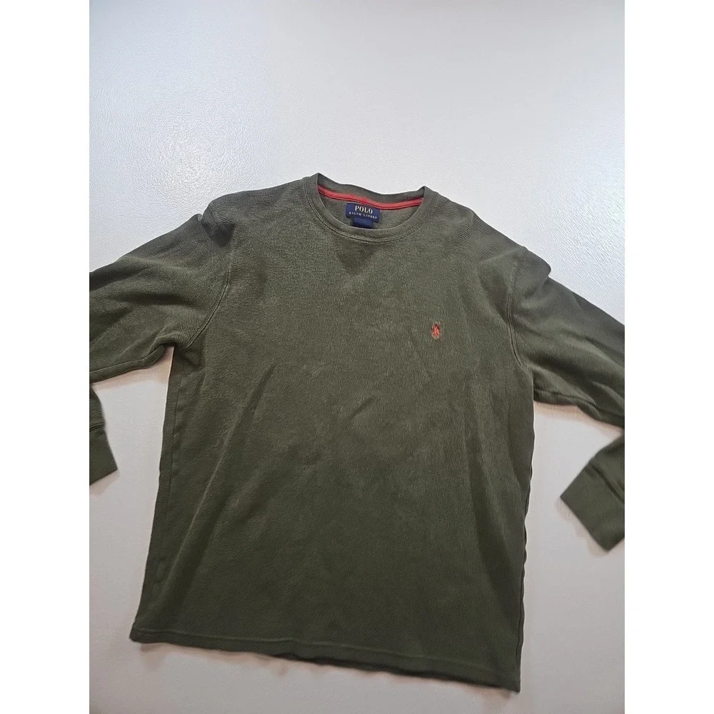 Polo Ralph Lauren Sweater Men's Large Crewneck Pullover Green